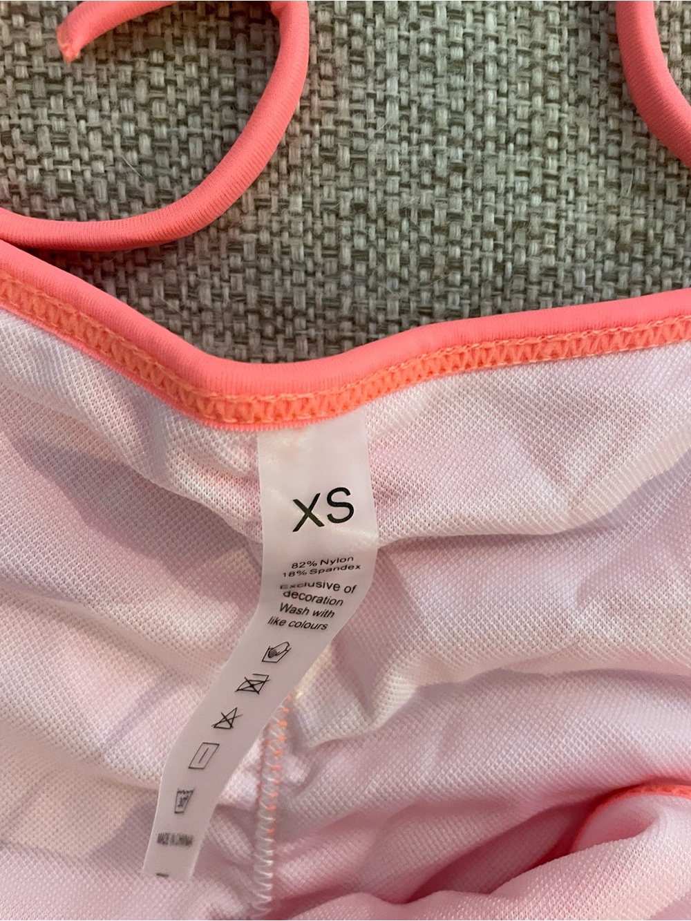 Suvimuga Two Piece String Bikini Swimsuit Women’s Size XS Coral Pink Sexy - Picture 4 of 9